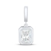 Thumbnail Image 1 of Charmed Memories Emerald-Cut White Cubic Zirconia Charm Sterling Silver