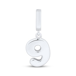 Charmed Memories Number 9 Charm Sterling Silver