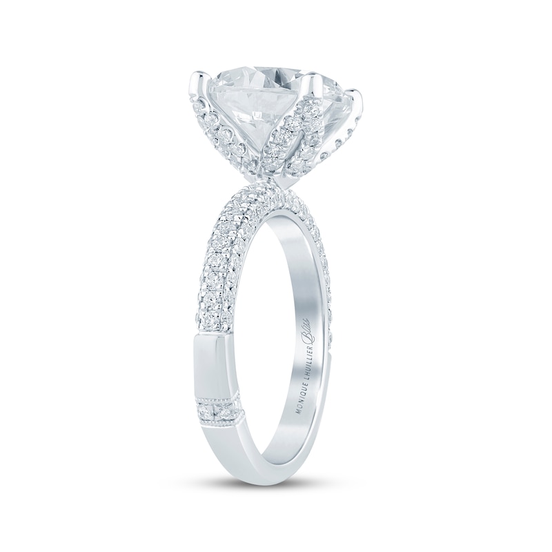 Main Image 2 of Monique Lhuillier Bliss Round-Cut Lab-Grown Diamond Engagement Ring 5-3/4 ct tw 18K White Gold