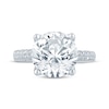 Thumbnail Image 4 of Monique Lhuillier Bliss Round-Cut Lab-Grown Diamond Engagement Ring 5-3/4 ct tw 18K White Gold