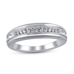 Now + Forever Diamond Wedding Band 1/10 ct tw 10K White Gold