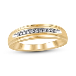 Now + Forever Diamond Wedding Band 1/15 ct tw 10K Yellow Gold