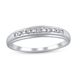 Now + Forever Diamond Wedding Band 1/20 ct tw 10K White Gold