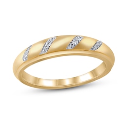 Now + Forever Diamond Wedding Band 1/20 ct tw 10K Yellow Gold