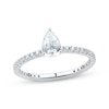 Thumbnail Image 1 of Certified Pear-Shaped Diamond Engagement Ring 3/4 ct tw Platinum