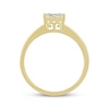 Thumbnail Image 2 of Multi-Diamond Center Engagement Ring 1/2 ct tw Round-cut 14K Yellow Gold