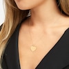 Thumbnail Image 3 of &quot;Mama&quot; Word Collage Heart Necklace 10K Yellow Gold 18&quot;