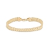 Thumbnail Image 1 of Woven Hollow Rope Chain Bracelet 10K Yellow Gold 7.5&quot;