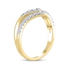 Thumbnail Image 2 of Diamond Double Chevron Anniversary Band 3/8 ct tw 14K Yellow Gold