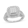 Thumbnail Image 0 of Multi-Diamond Center Princess-Cut  Engagement Ring 1 ct tw 10K White Gold