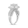 Thumbnail Image 1 of Multi-Diamond Center Princess-Cut  Engagement Ring 1 ct tw 10K White Gold