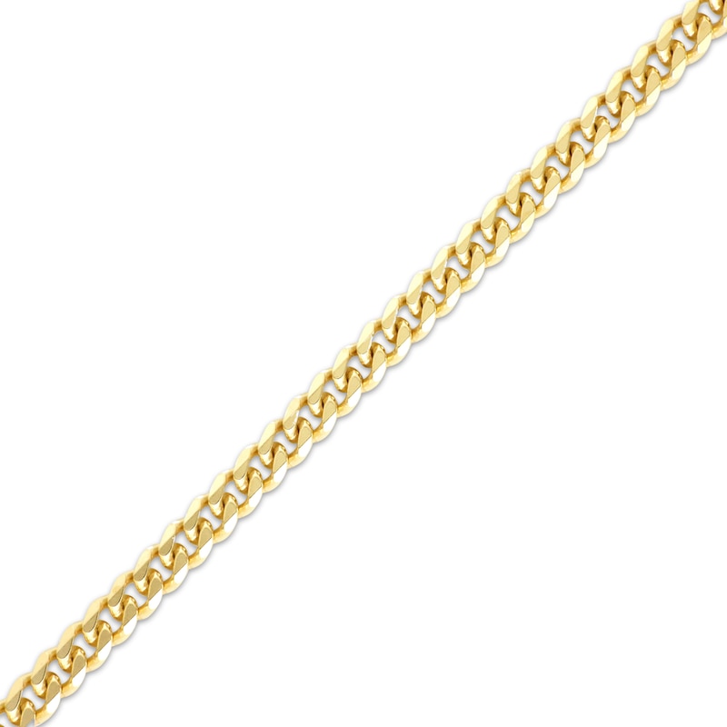 Main Image 2 of Solid Cuban Curb Chain Necklace 4.2mm 14K Yellow Gold 22&quot;