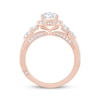 Thumbnail Image 2 of Monique Lhuillier Bliss Pear-Shaped  Lab-Grown diamond Halo Engagement Ring 1-7/8 ct tw 18K Rose Gold