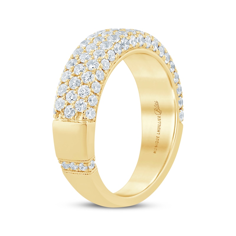 Main Image 2 of Monique Lhuillier Bliss Lab-Grown Diamond Multi-Row Anniversary Ring 1-1/2 ct tw 18K Yellow Gold