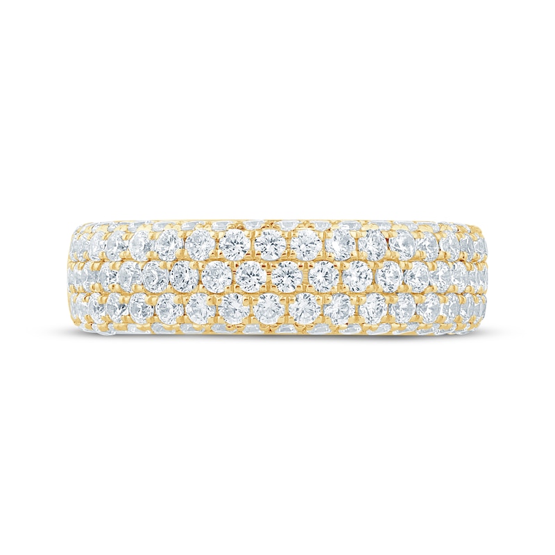 Main Image 4 of Monique Lhuillier Bliss Lab-Grown Diamond Multi-Row Anniversary Ring 1-1/2 ct tw 18K Yellow Gold