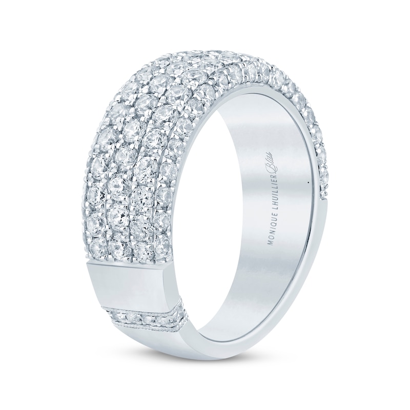 Main Image 2 of Monique Lhuillier Bliss Lab-Grown Diamond Multi-Row Anniversary Ring 2 ct tw 18K White Gold