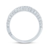 Thumbnail Image 3 of Monique Lhuillier Bliss Lab-Grown Diamond Multi-Row Anniversary Ring 2 ct tw 18K White Gold