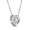 Thumbnail Image 3 of THE LEO Diamond Heart Necklace 1/3 ct tw 14K White Gold 19&quot;