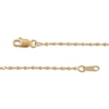 Thumbnail Image 3 of Solid Diamond-Cut Cube Bead Chain Link Necklace 1.05mm 14K Yellow Gold 18&quot;