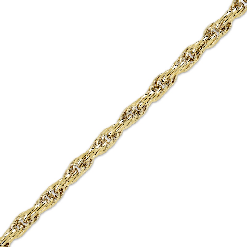 Main Image 2 of Hollow Rope Chain Necklace 7.3mm 10K Yellow Gold 20&quot;