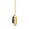 Thumbnail Image 2 of Le Vian Pear-Shaped Aquadite Necklace 1/3 ct tw Diamonds 14K Honey Gold 19&quot;