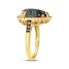 Thumbnail Image 2 of Le Vian Pear-Shaped Aquadite Ring 3/8 ct tw Diamonds 14K Honey Gold