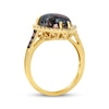 Thumbnail Image 3 of Le Vian Pear-Shaped Aquadite Ring 3/8 ct tw Diamonds 14K Honey Gold