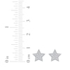 Thumbnail Image 5 of Multi-Diamond Pavé Star Stud Earrings 1/6 ct tw 10K White Gold