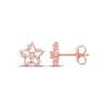 Thumbnail Image 3 of Diamond Flower Stud Earrings 1/10 ct tw 10K Rose Gold