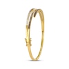 Thumbnail Image 2 of Le Vian Good Karma Chocolate Ombré Diamond Bangle Bracelet 1-1/3 ct tw 14K Honey Gold