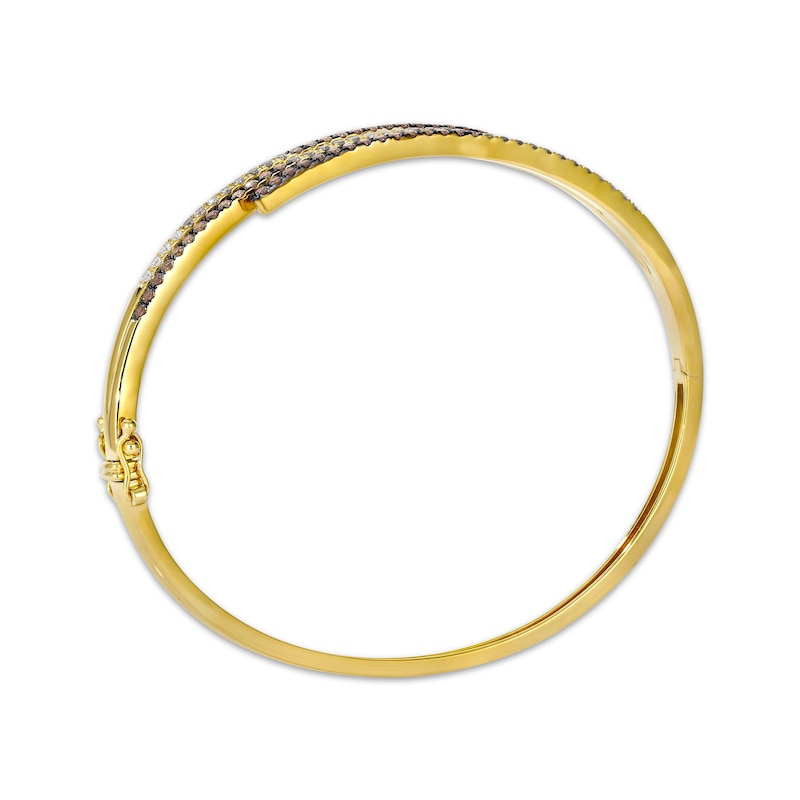 Main Image 3 of Le Vian Good Karma Chocolate Ombré Diamond Bangle Bracelet 1-1/3 ct tw 14K Honey Gold