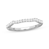 Thumbnail Image 1 of Lab-Grown Diamonds by KAY Contour Wedding Band 1/8 ct tw 14K White Gold