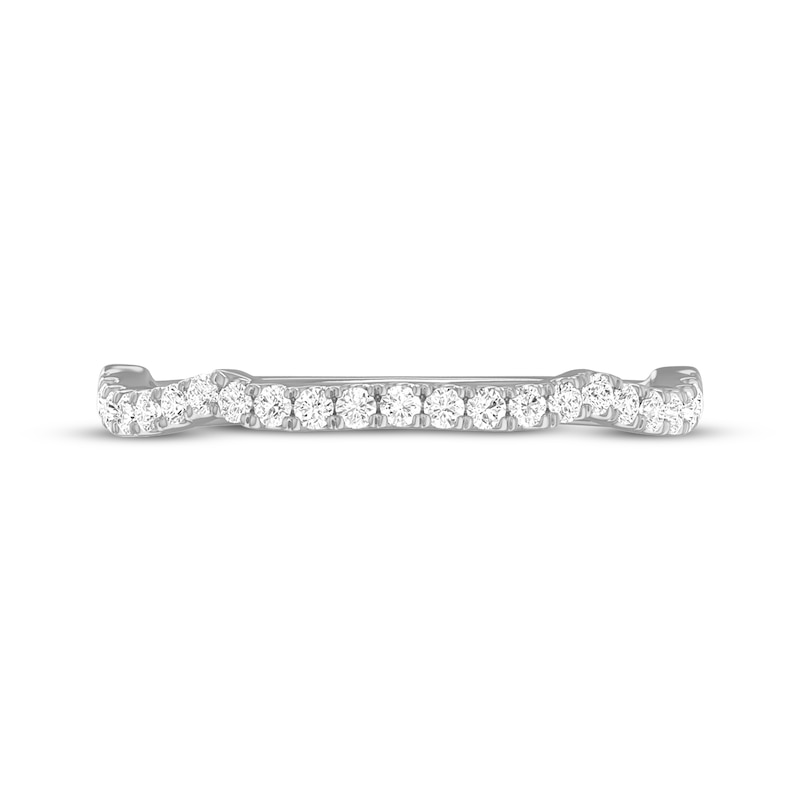 Main Image 3 of Lab-Grown Diamonds by KAY Contour Wedding Band 1/8 ct tw 14K White Gold