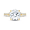 Thumbnail Image 4 of Monique Lhuillier Bliss Round-Cut Lab-Grown Diamond Engagement Ring 4-1/3 ct tw 18K Yellow Gold