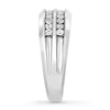 Thumbnail Image 3 of Men's Diamond Wedding Band 3/4 ct tw Round-cut 10K White Gold