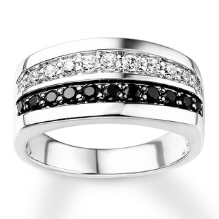 14k White Gold Custom Black Diamond And Brushed Men S Band 102045 Seattle Bellevue Joseph Jewelry