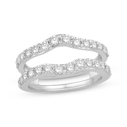 Diamond Enhancer Ring 1-1/4 ct tw Round-cut 14K White Gold