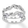 Thumbnail Image 1 of Now + Forever Diamond Enhancer Ring 1/5 ct tw Round-cut 14K White Gold