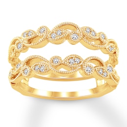 Now + Forever Diamond Enhancer Ring 1/6 ct tw 14K Yellow Gold