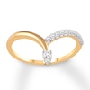 Thumbnail Image 1 of Diamond Enhancer Ring 1/6 ct tw Round-cut 14K Yellow Gold