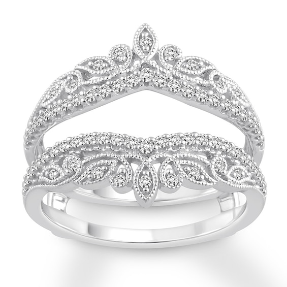 Diamond Enhancer Ring 3/8 ct tw Round-cut 14K White Gold | Kay