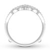 Thumbnail Image 2 of Now + Forever Diamond Enhancer Ring 3/8 ct tw Round-cut 14K White Gold