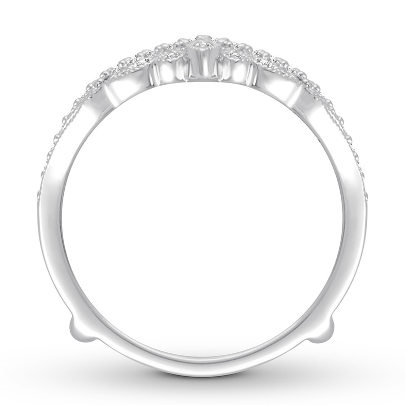 Main Image 2 of Now + Forever Diamond Enhancer Ring 3/8 ct tw Round-cut 14K White Gold