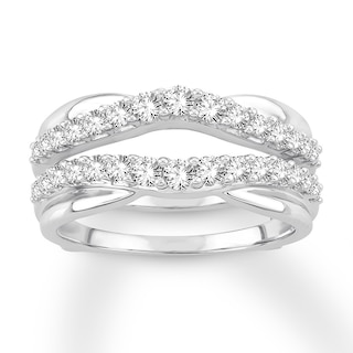 Diamond Enhancer Ring 3/4 ct tw Round-cut 14K White Gold | Kay