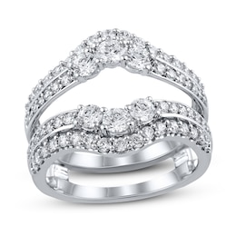 Now + Forever Diamond Enhancer Band 1-1/2 ct tw Round-cut 14K White Gold