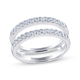 THE LEO Ideal Cut Diamond Enhancer Band 1/2 ct tw 14K White Gold