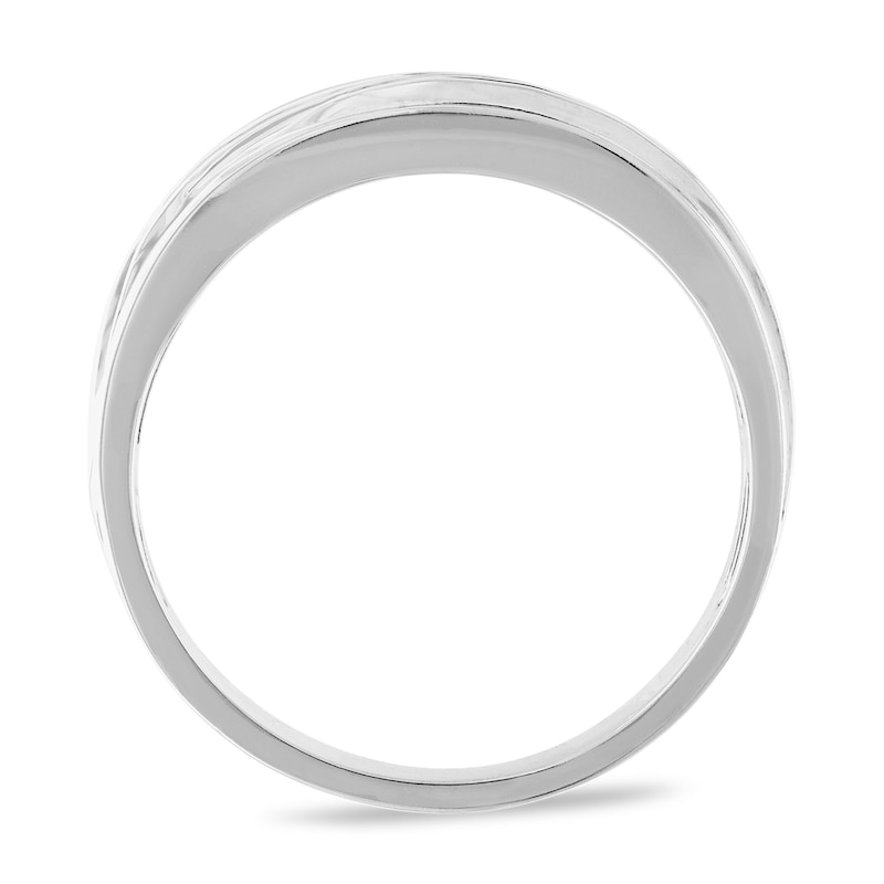 Men's Diamond Wedding Band 1 ct tw Round-cut 10K White Gold | Kay