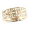 Thumbnail Image 1 of Men's THE LEO Diamond Wedding Band 3/4 ct tw Round-cut 14K Yellow Gold