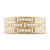 Thumbnail Image 3 of Men's THE LEO Diamond Wedding Band 3/4 ct tw Round-cut 14K Yellow Gold