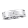 Thumbnail Image 1 of Men's Diamond Ring 1/15 ct tw Square-cut 10K White Gold